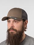 Бейсболка FLEXFIT арт. 6506 (темно-оливковый / коричневый)